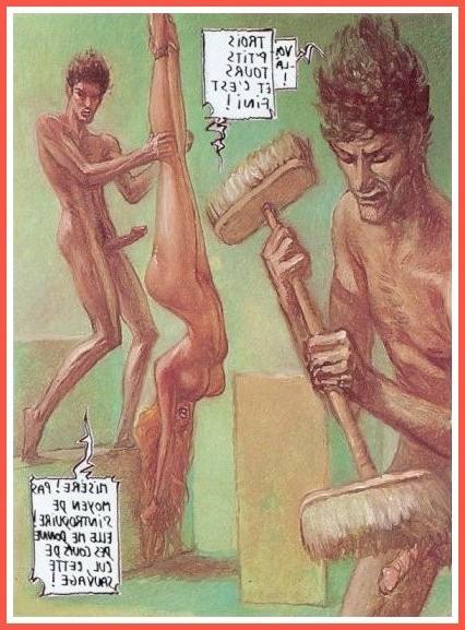 15P strange French bondage comic
