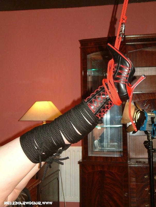 14P Goth chick in bondage