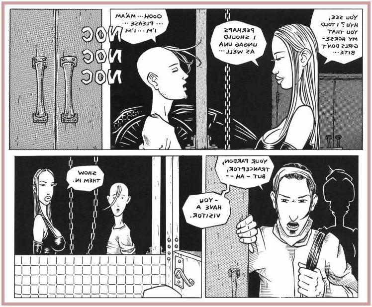 15P ponygirl leather bondage comic