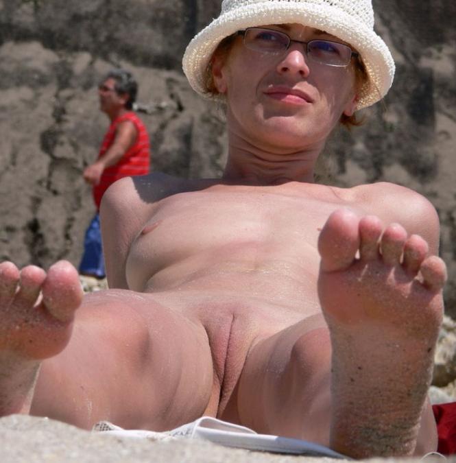 15P Check out gorgeous blonde nudists having some fun