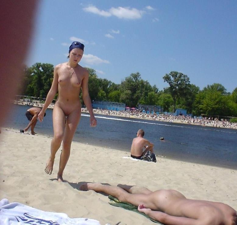 15P Check out gorgeous blonde nudists having some fun