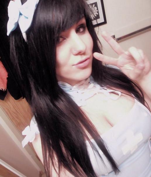 21P Black Hair big tits cutie