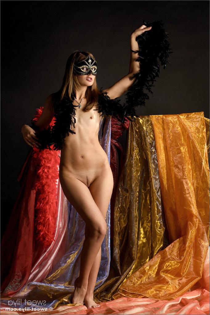 12P Gorgeous Russian teen Sweet Lilya undresses for Halloween