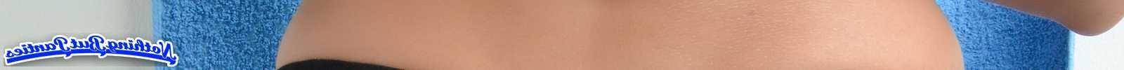 10P EU black shorts white panties peeking out