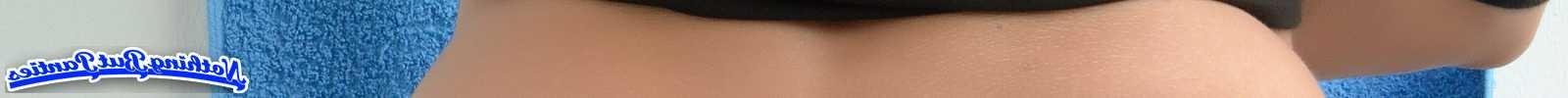 10P EU black shorts white panties peeking out