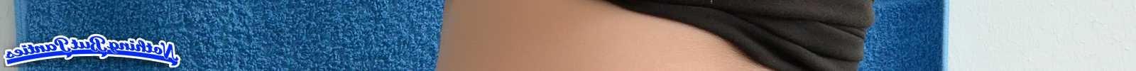 10P EU black shorts white panties peeking out