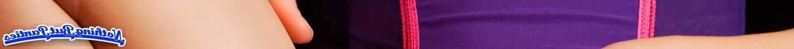 18P Lacey purple lace thong panties