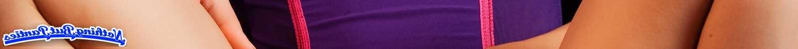 18P Lacey purple lace thong panties