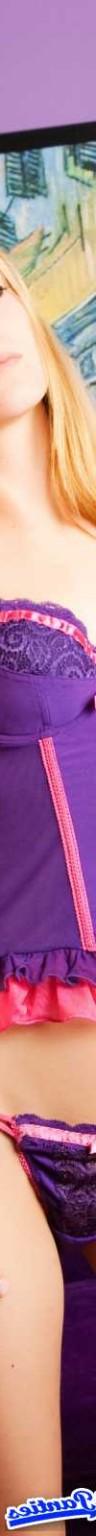 18P Lacey purple lace thong panties