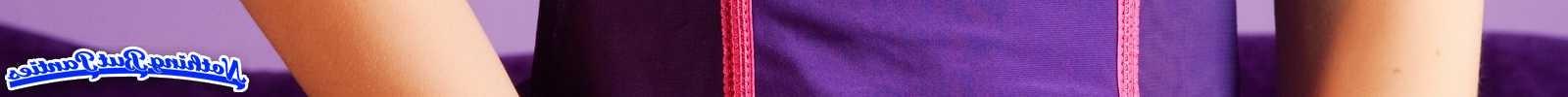 18P Lacey purple lace thong panties