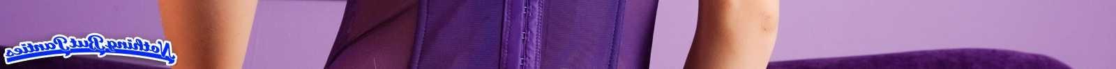 18P Lacey purple lace thong panties