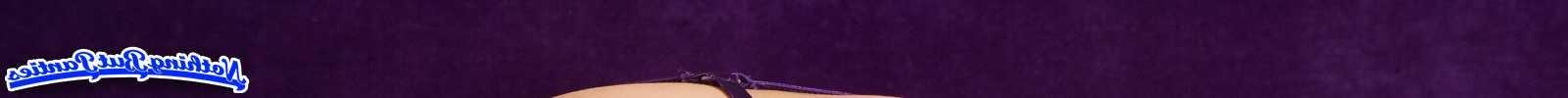 18P Lacey purple lace thong panties