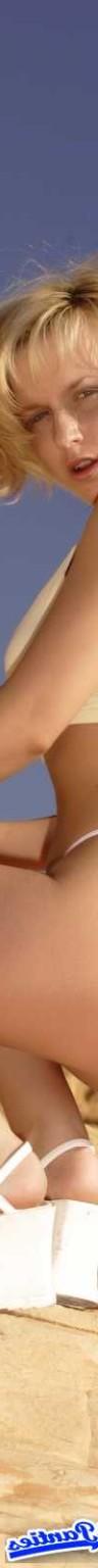 18P Jenny white lace thong outside