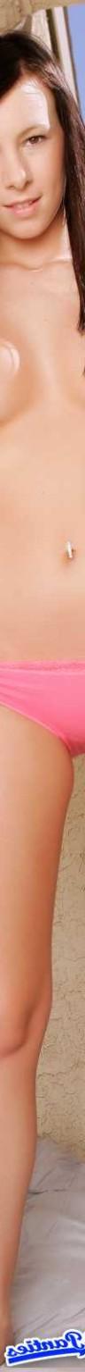 18P Kayden pink cotton briefs topless outside