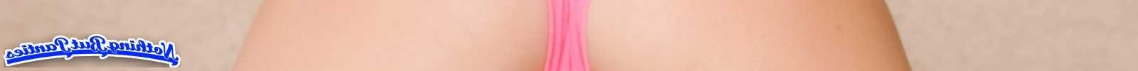 18P Kayden pink cotton briefs topless outside
