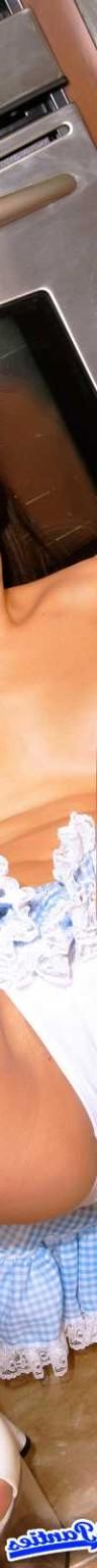 18P Daisy white panties in the kitchen