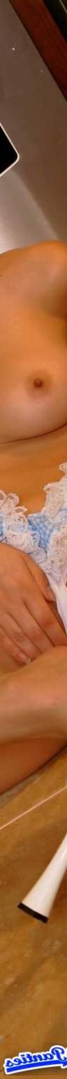 18P Daisy white panties in the kitchen