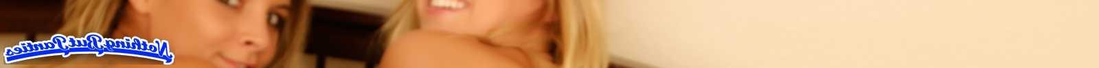 18P Peachez and Naomi play in lace panties on the bed