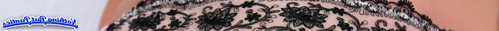 18P USA Whifet sheer pink and black lace