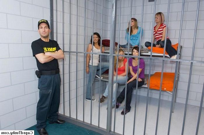 13P Hot girls behind bars getting strip searches