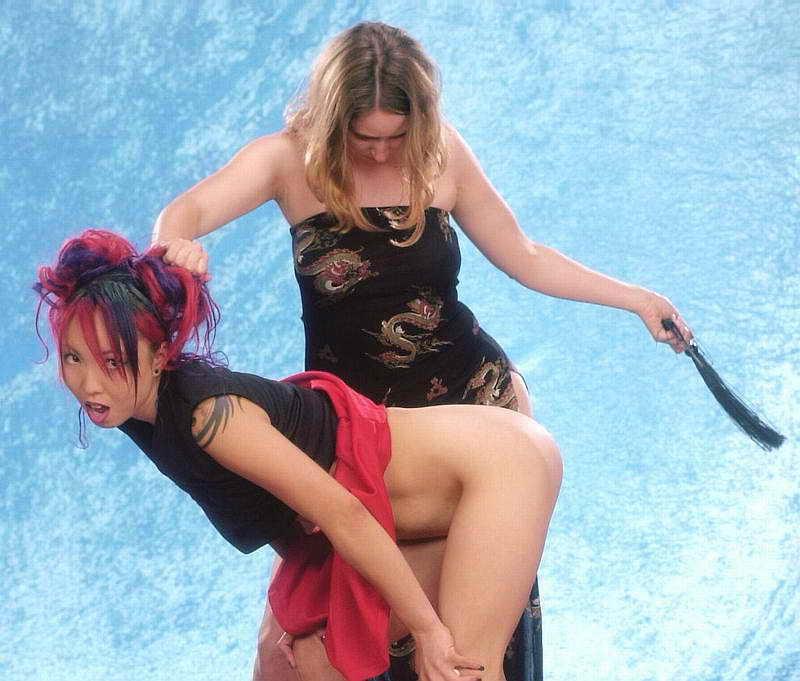 10P Skinny Lesbian Dominates and Spanks Naughty Friend
