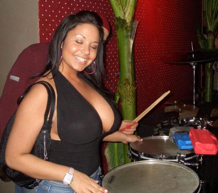 15P Busty blonde and brunette show off their big knockers