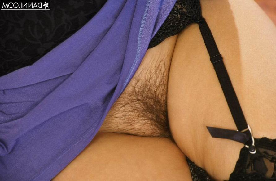 16P Brunette Nadine Jansen with huge tits in black stockings