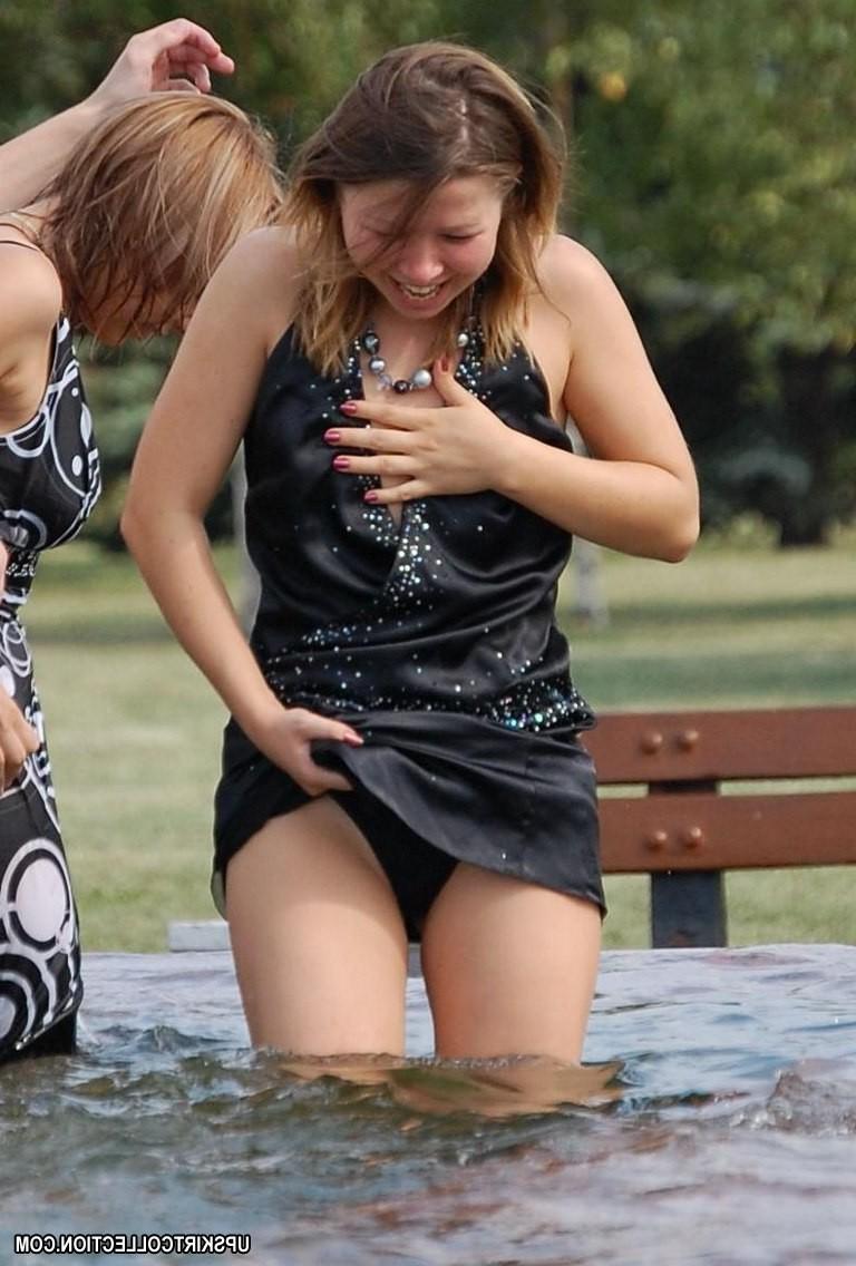 15P Sneaky upskirt of amateur girls busy reading or playing
