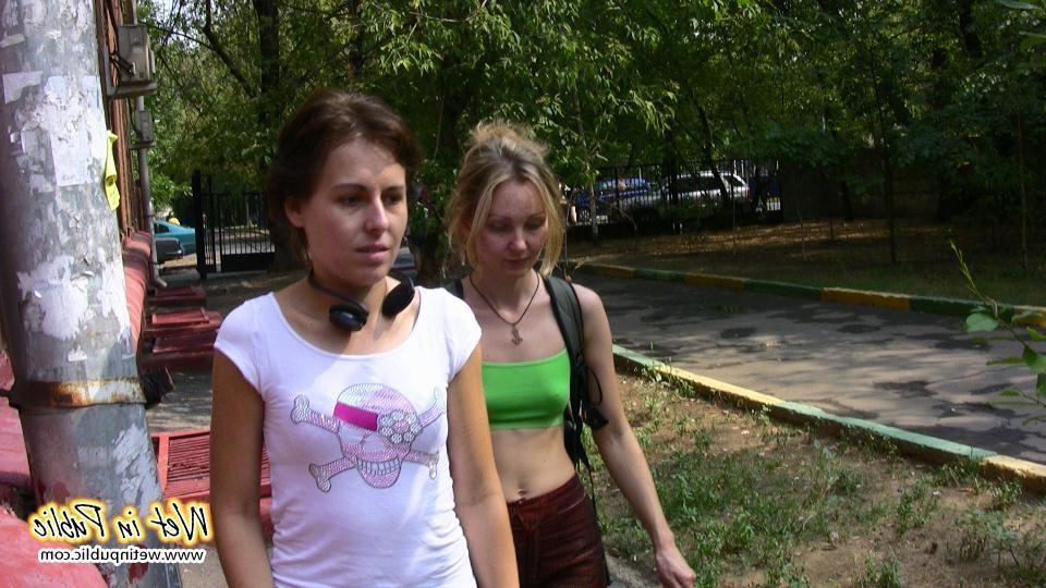 16P Two traveling girlfriends can't find the toilet and pee their pants