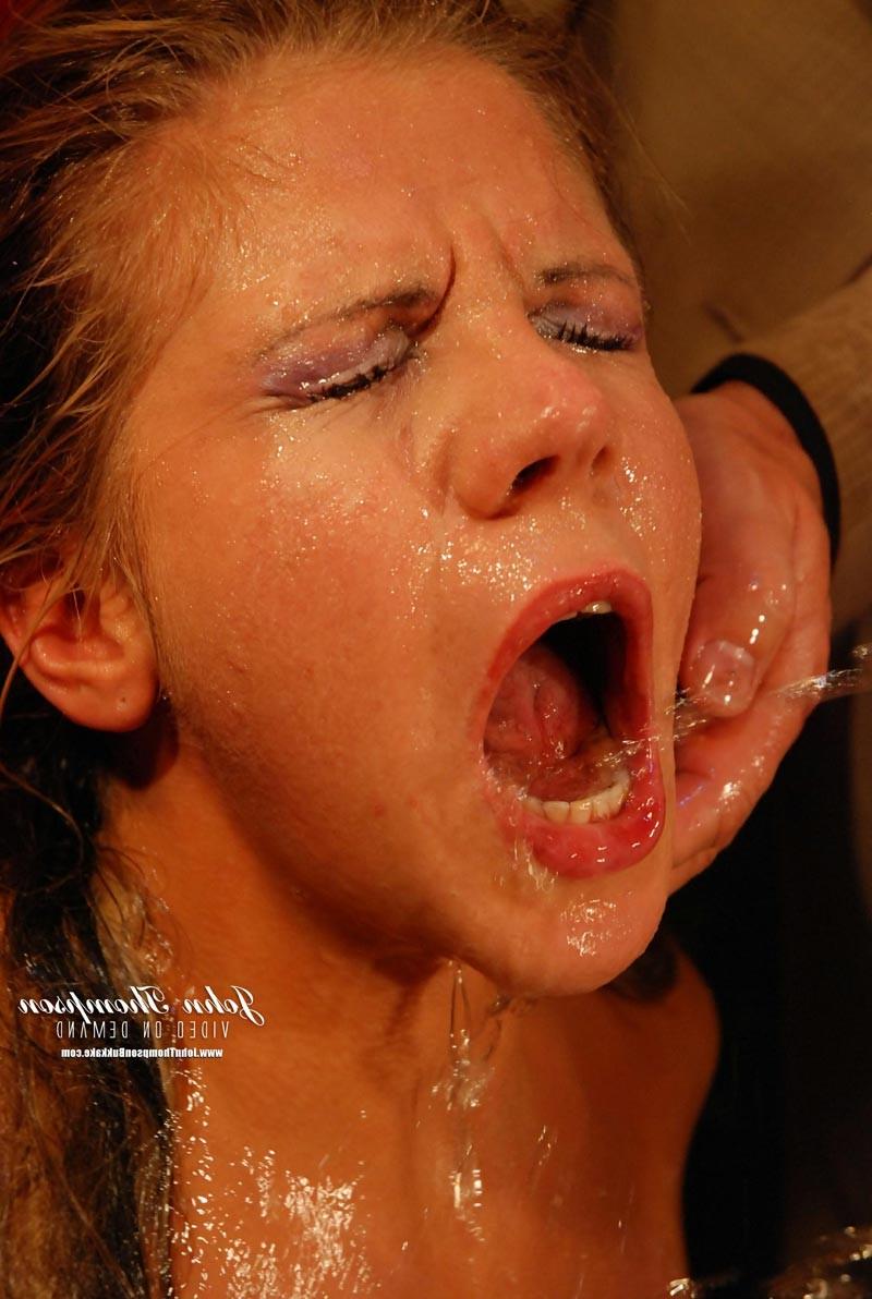 17P Hot babe drinks very much warm piss and loves it