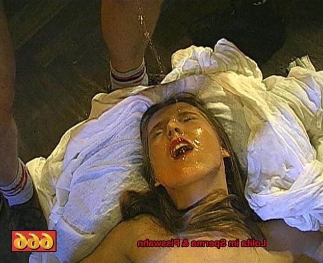 20P Nasty pissing bukkake orgy with a little bondage and domination