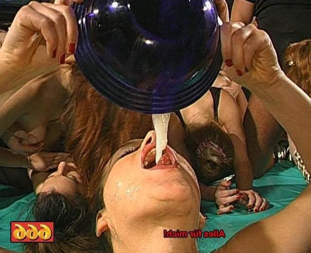 20P German hardcore pissing bukkake orgy with European freaky girls