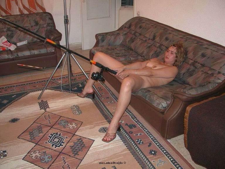 16P Amateur masturbation with a fishing rod