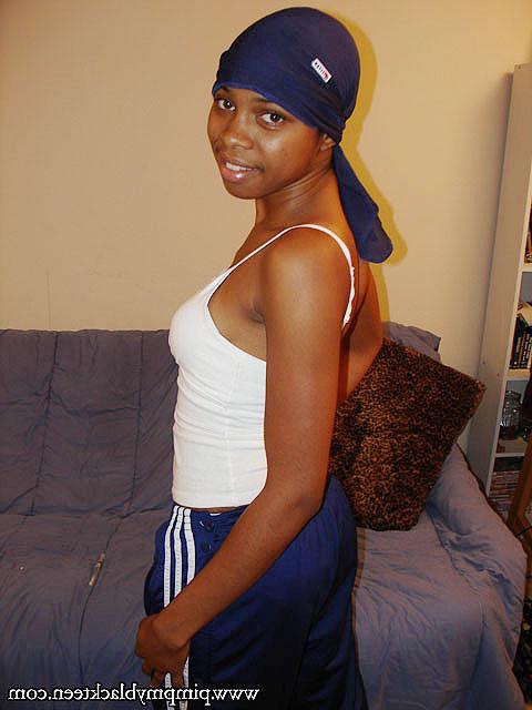 11P Ebony hottie jumps into sexy lingerie and on to a fat black man dong