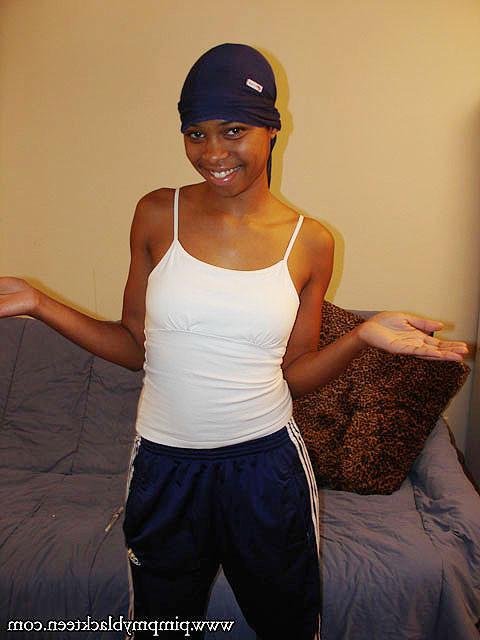11P Ebony hottie jumps into sexy lingerie and on to a fat black man dong