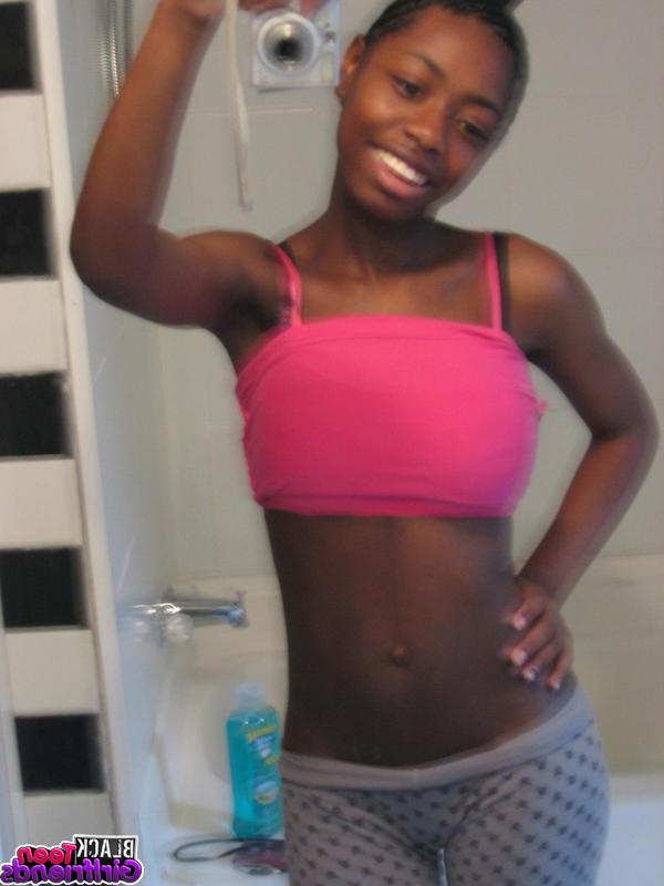 15P Cute black teen girlfriends posing