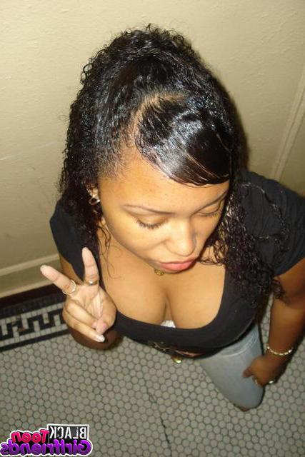 15P Cute black teen girlfriends posing