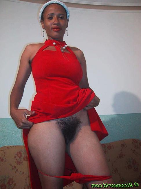 15P Very very hairy black girl