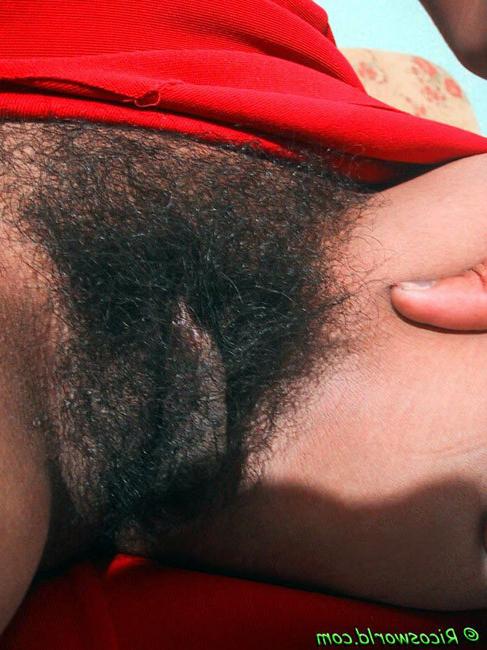 15P Very very hairy black girl