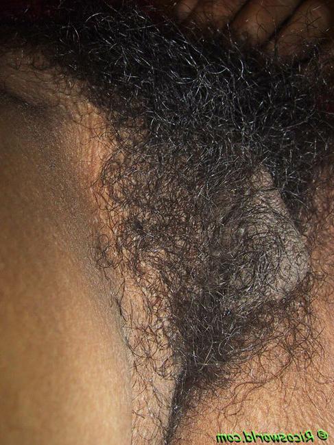 15P Very very hairy black girl