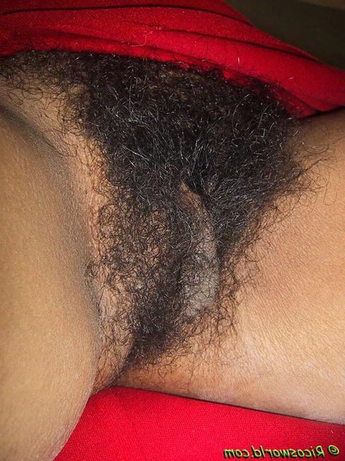 15P Very very hairy black girl