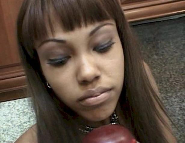 16P Busty black babe get fucked in the kitchen