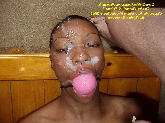 16P Black girl group messy facial