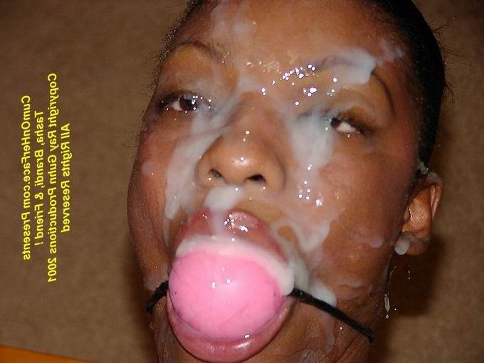 16P Black girl group messy facial