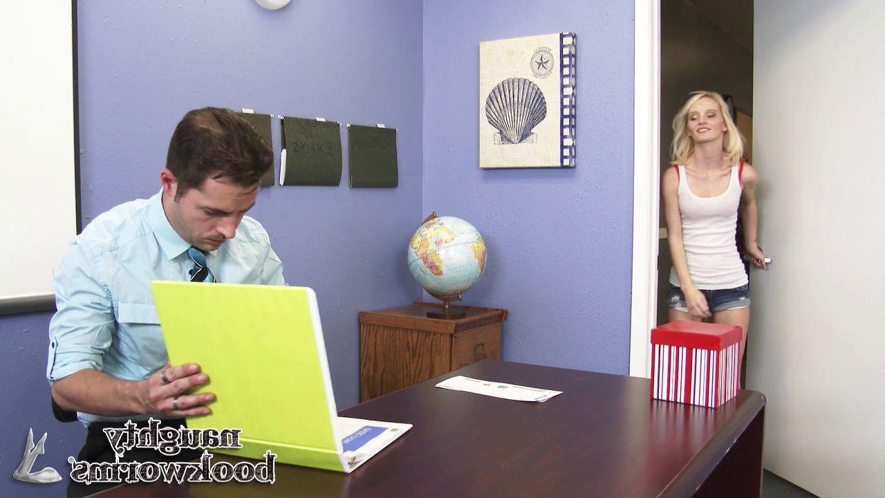 15P Bad girl Sammie Daniels seducing her teacher in class