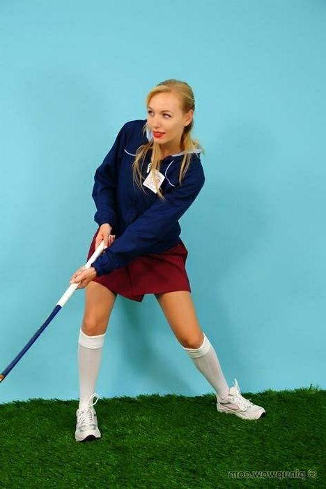 16P Hayley Marie In Field Hockey Uniform