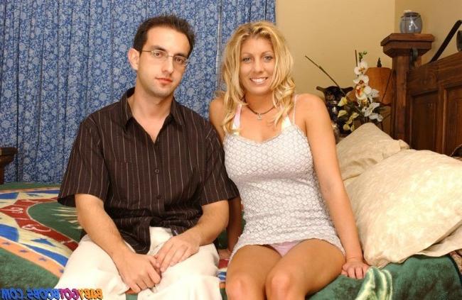 16P Hot busty blonde invited her neighbor to come fuck her wet pussy