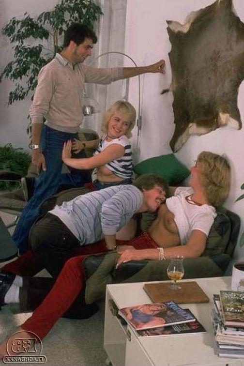 16P Retro 1980s group sex from a European vacation