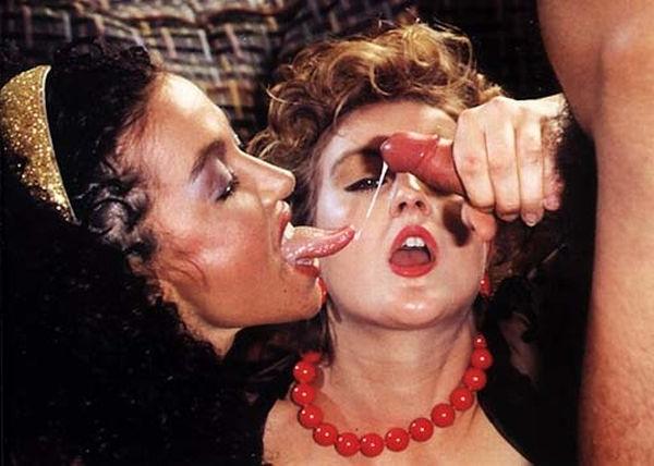 16P Two horny retro ladies fucked in the ass