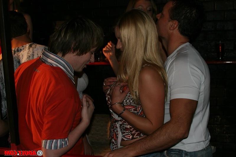 16P Hardcore group sex babes gangbanged in public at orgy party